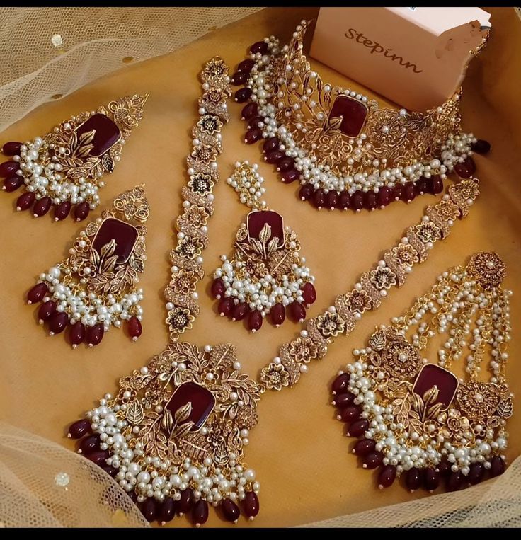 Red Color Rani Haar For Bride