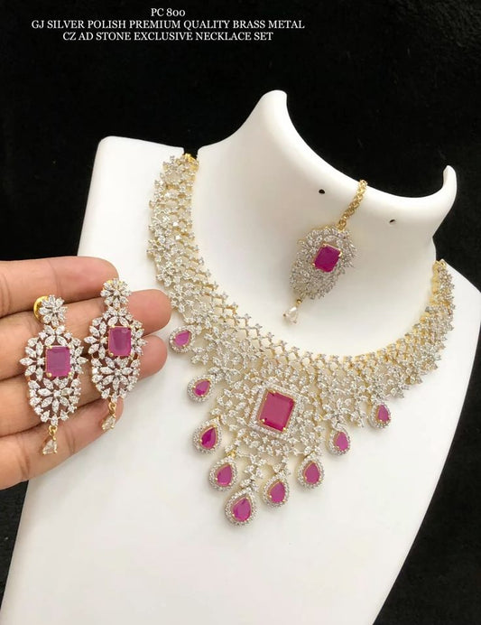 Crystel Look and Shine Necklace Set